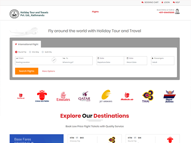 Holiday Tour & Travel Launches Holiday Booking with Tourism Core