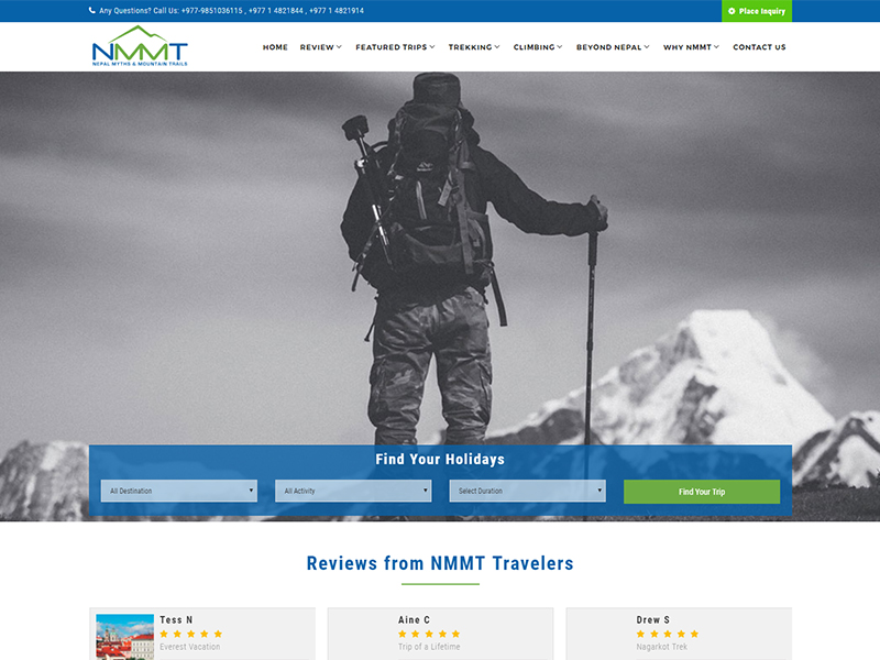 Nepal Myths & Mountain Trails Launches Holiday Booking with Tourism Core