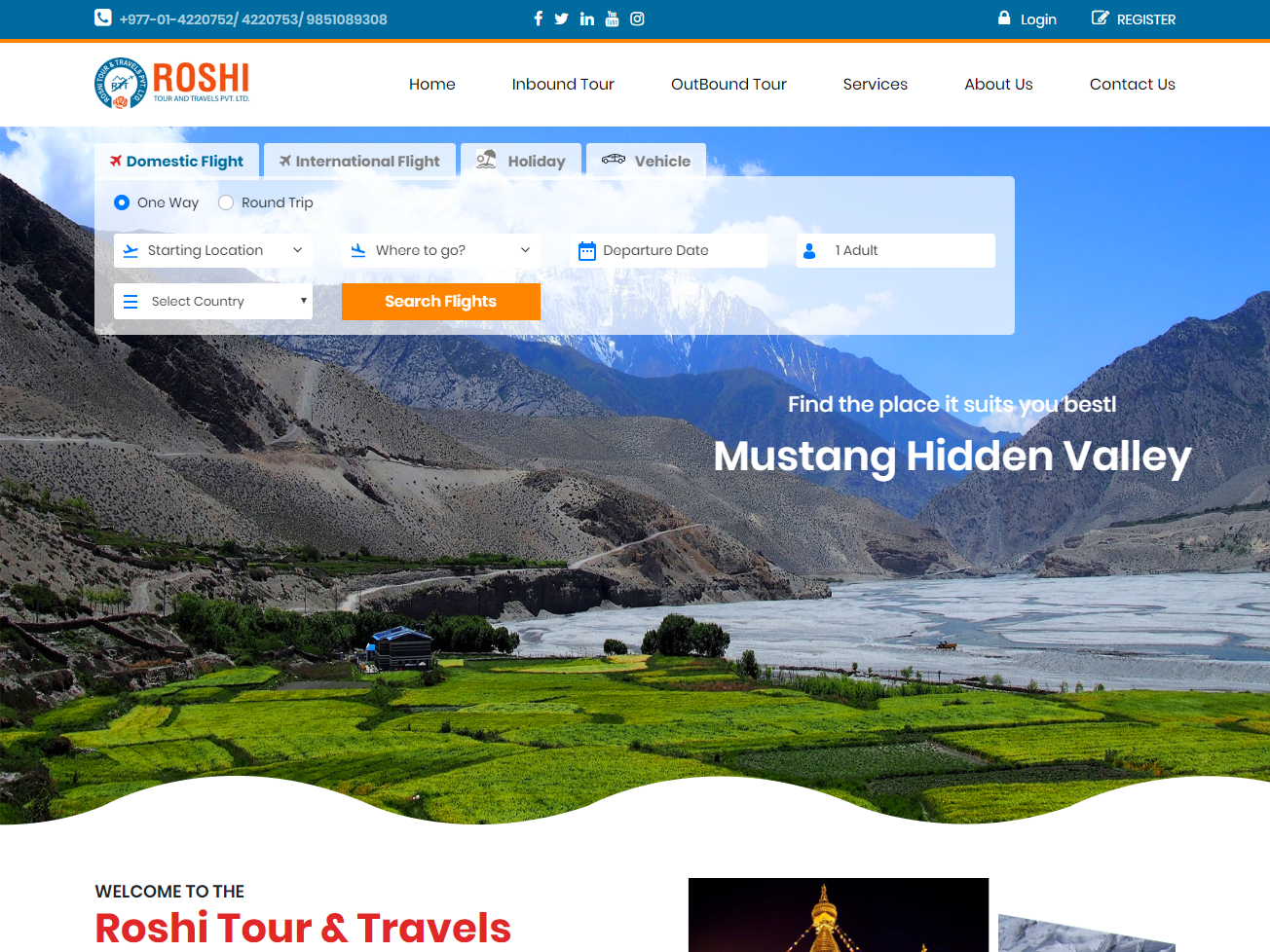 Roshi Tours & Travels Launches Flight Booking with Tourism Core